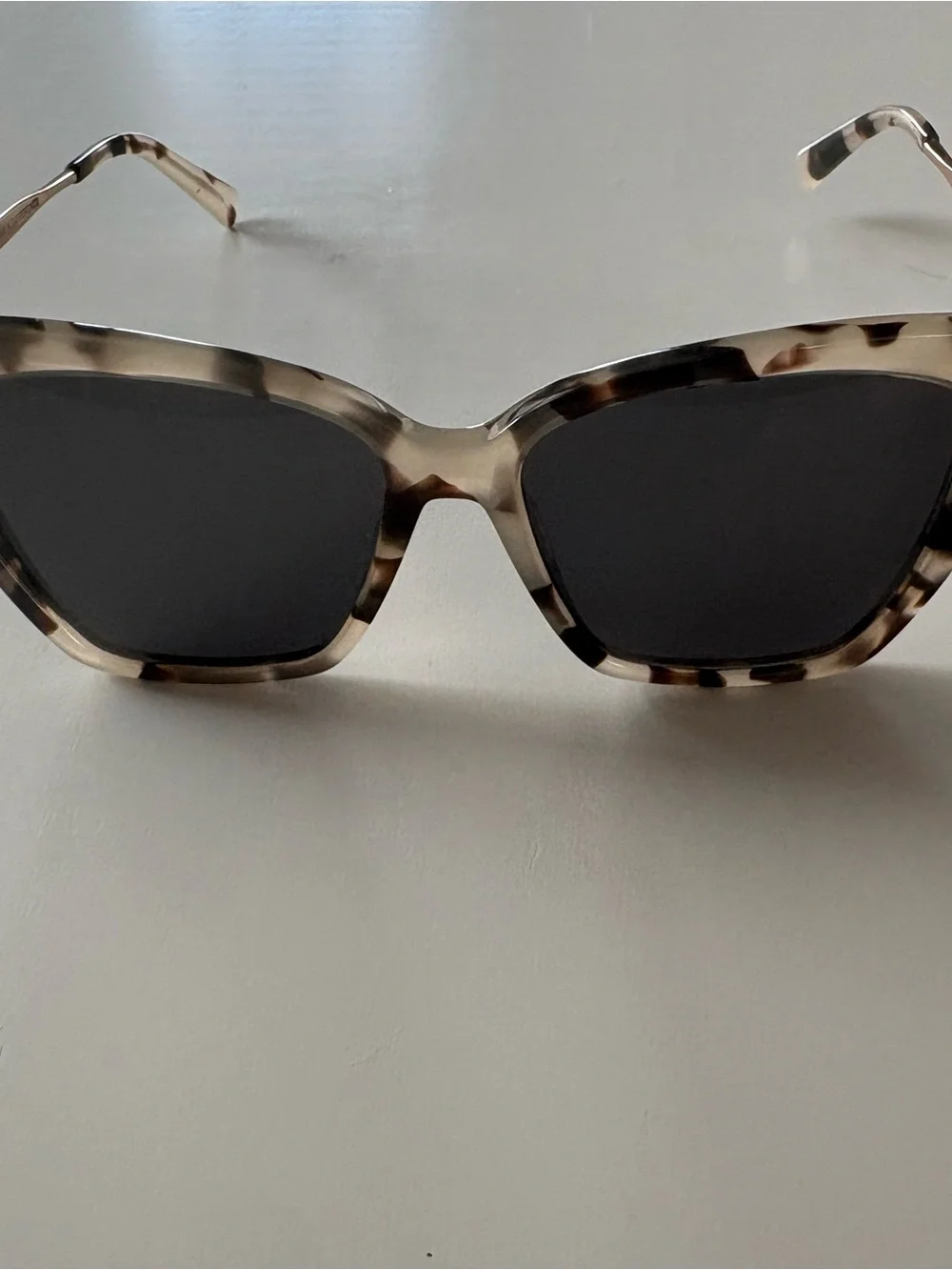 Diff Eyewear Tortoise Acetate Sunglasses with Dark Gray Lenses